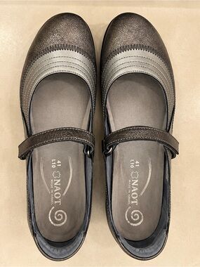 Naot Metallic Brown Mary Jane Sandals
